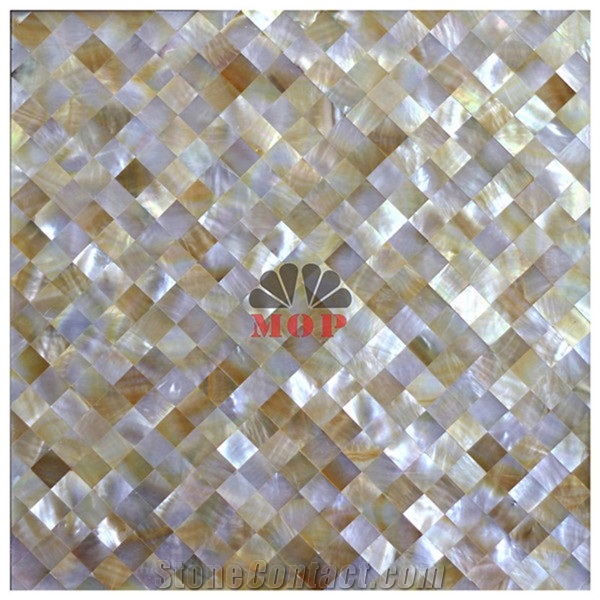 Tumbled Decoration Panel Shell Mosaic Building Material