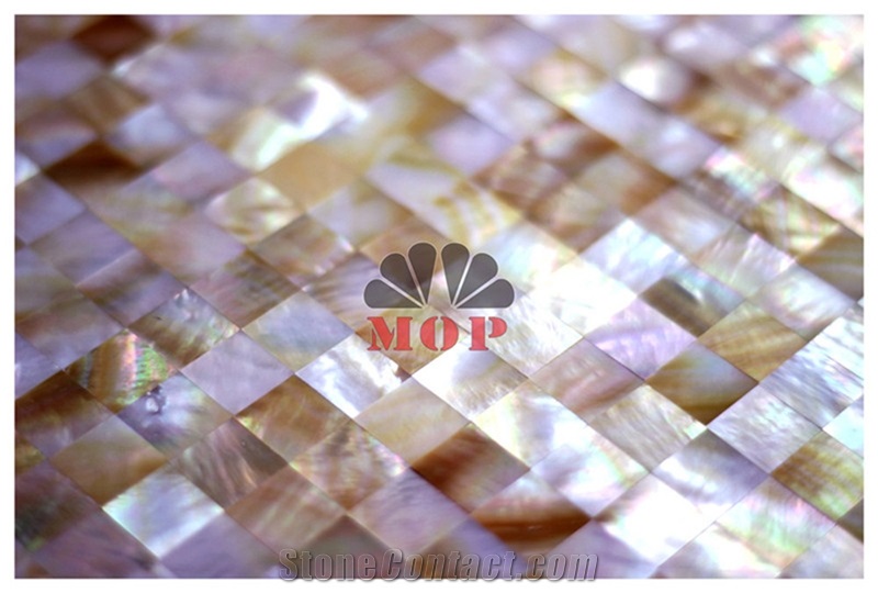 Tumbled Decoration Panel Shell Mosaic Building Material