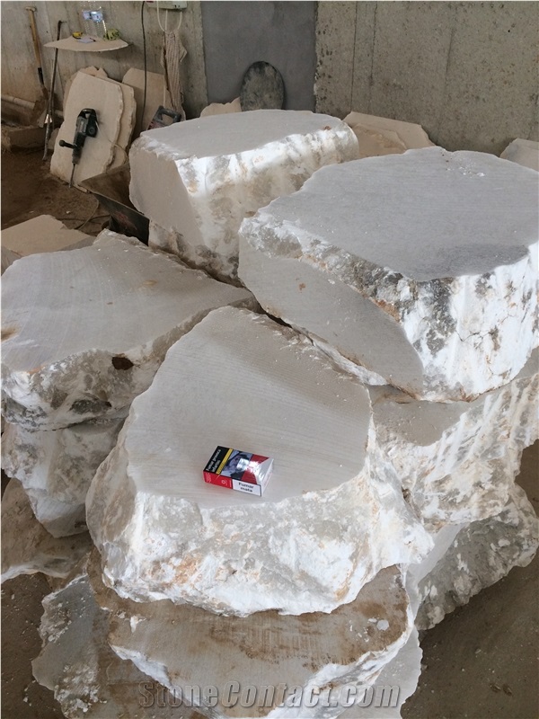 Natural Alabaster Stone Blocks, White Alabaster Blocks