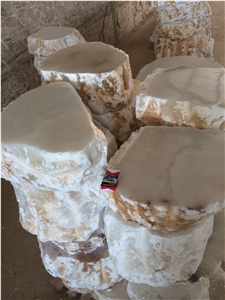 Natural Alabaster Stone Blocks, White Alabaster Blocks