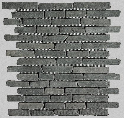 Split Face Marble Mosaic, Grey Marble Mosaic