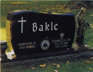 Absolute Black European,Russian Monuments,American Gravestone,Tombstone with Carving Letters,Rectangular Tombstone and Monuments,American Memorials,Angel Tombstone with Flower Vase,Cross Gravestone