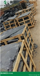 Black Slate Slabs Slate Tiles Natural Surface Black Slate Stone Flooring Very Cheap Slate Floor Tiles Slate Wall Tiles Natural Split Finish Black Slate from China