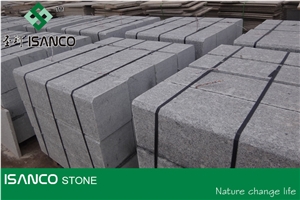 China Cheapest G383 Granite Kerbstone Flamed Grey Granite Curbstone G383 Pearl Flower Granite Light Grey Granite Side Stone Shandong Cheap G383 Granite Road Stone