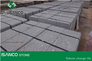 China Cheapest G383 Granite Kerbstone Flamed Grey Granite Curbstone G383 Pearl Flower Granite Light Grey Granite Side Stone Shandong Cheap G383 Granite Road Stone