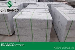 China Cheapest G383 Granite Kerbstone Flamed Grey Granite Curbstone G383 Pearl Flower Granite Light Grey Granite Side Stone Shandong Cheap G383 Granite Road Stone