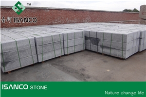 China Cheapest G383 Granite Kerbstone Flamed Grey Granite Curbstone G383 Pearl Flower Granite Light Grey Granite Side Stone Shandong Cheap G383 Granite Road Stone