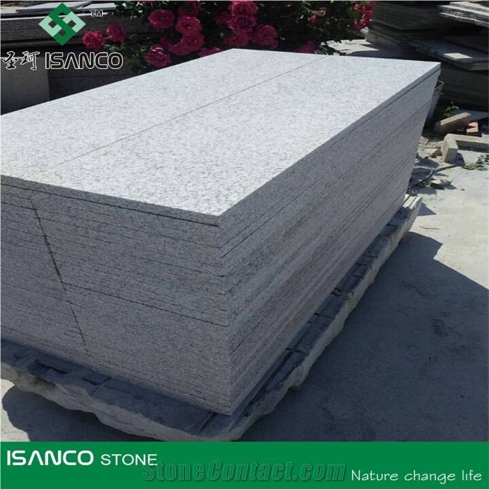 China G603 Flamed Tiles for Floor Paving,Granite Paving Stone,White Grey Color Granite Stone, Manufacture-Qingdao Sanco Stone