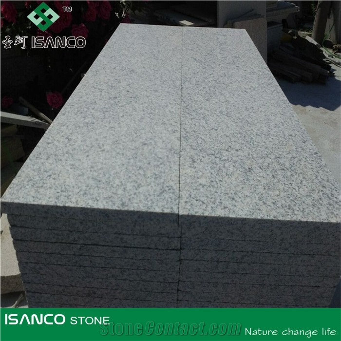 China G603 Flamed Tiles for Floor Paving,Granite Paving Stone,White Grey Color Granite Stone, Manufacture-Qingdao Sanco Stone
