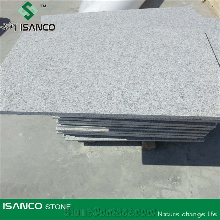 China G603 Flamed Tiles for Floor Paving,Granite Paving Stone,White Grey Color Granite Stone, Manufacture-Qingdao Sanco Stone