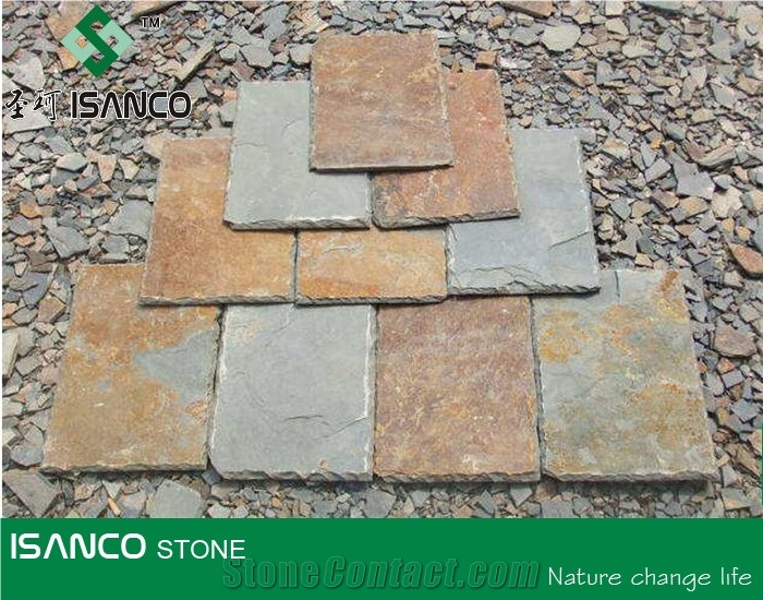 China Natural Slate Tile Roof Rusty Slate Roof Tiles Roofing Tiles Rustic Slate Roof Covering Natural Black Slate Roof Coating Cheap Rust Slates Stone