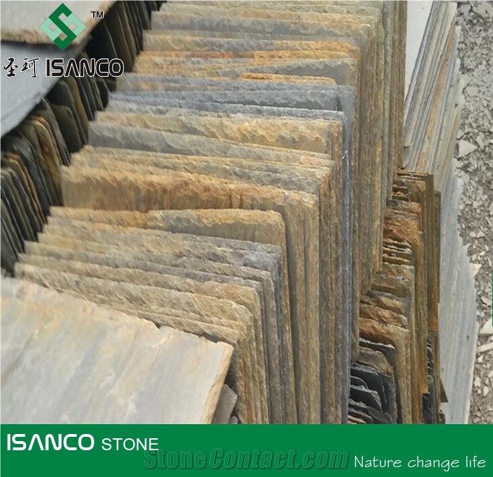 China Natural Slate Tile Roof Rusty Slate Roof Tiles Roofing Tiles Rustic Slate Roof Covering Natural Black Slate Roof Coating Cheap Rust Slates Stone