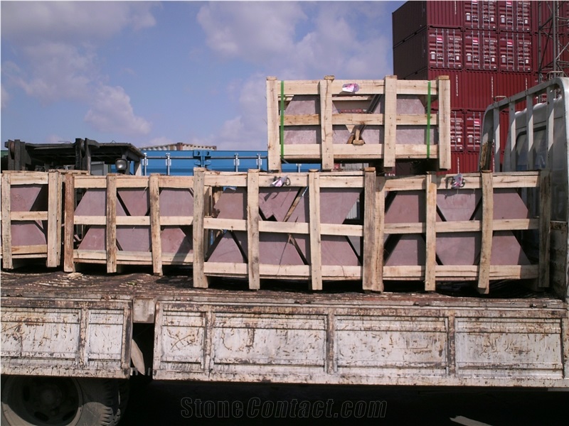 China Red Sunset Sandstone Block, Shandong Red Sandstone Block, Natural Red Sandstone, Cheap Price Sandstone from Quarry Owner