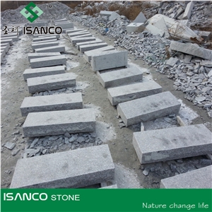 China Silver Grey Pearl Sesame Crystal White New G603 Granite Stair Step Irregular Shape Boarder, Garden Stepping Pavements Landscaping Stone