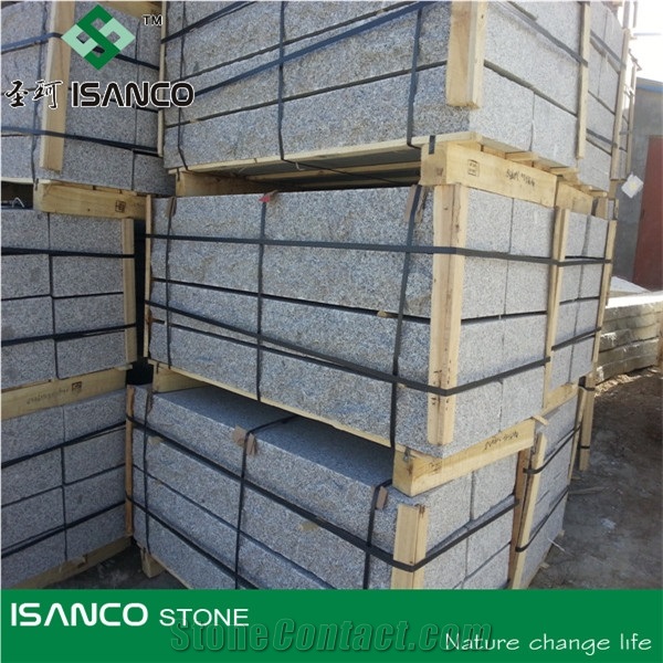 China Silver Grey Pearl Sesame Crystal White New G603 Granite Stair Step Irregular Shape Boarder, Garden Stepping Pavements Landscaping Stone