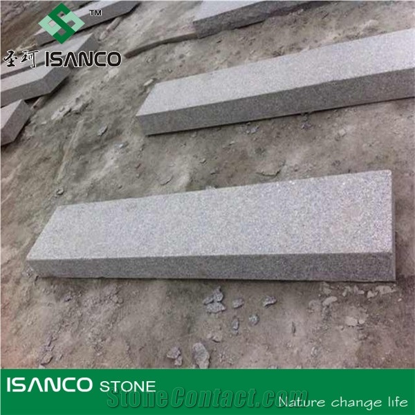 China Silver Grey Pearl Sesame Crystal White New G603 Granite Stair Step Irregular Shape Boarder, Garden Stepping Pavements Landscaping Stone