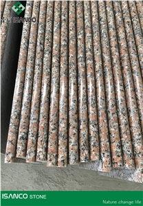 Chinese Red Granite Staircase G562 Granite Steps Bullnose Polished Maple Red Granite Stair Riser/ Stair Treads G562 Marple Red Granite Light Color Stair Threshold