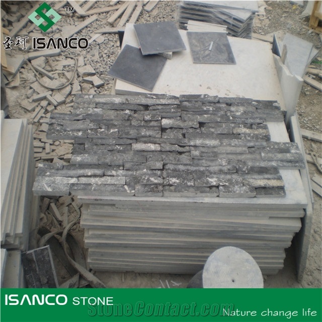 Cultured Stone, Ledge Stone Siding, Stone Wall Veneer Stone, Blue Black Slate Cultural Stone, Wall Panel Cladding