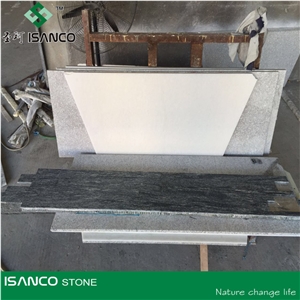 Granite Split Face Stacked Stone Veneer / Cultured Stone for Wall Cladding / Nero Granite Ledge Stone