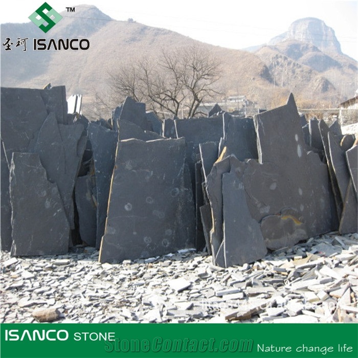Jiangxi Black Slate Floor Tiles, Slate Wall Tiles, Black Slate Tiles and Slabs