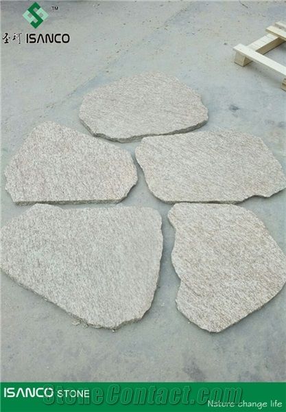 Landscaping Paving Cube Granite Pavers, Opalescent Grain Granite Garden Paving Tiles, Floor Covering Road Pavers, Yellow Granite Outdoor Floor Covering Cleft Edge Cube Stone, Exterior Pattern Paving S