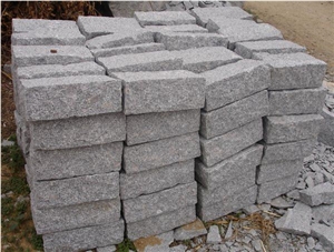 Lowest Price Pavers, G341 Grey Granite Pavers/Cube Stone/China Grey Granite Cobble Stone Shandong Grey G341 Dirveway Pavements Walkway Pavers Grey Cube Stone G341 Granite