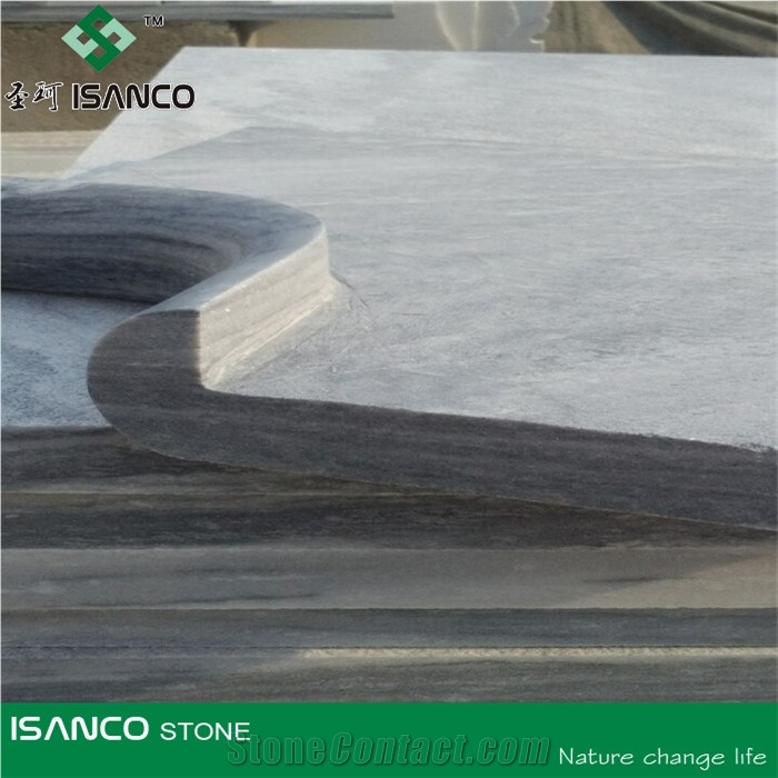 Marble Swimming Pool Terraces Edge,Cloud Grey Marble Swimming Pool Coping, Swimming Pool Tiles/ Polished Cloud Grey Marble Tiles/ Pool Coping Marble Tile