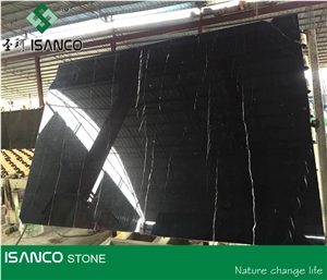 Nero Marquina Marble Pattern Black Marble Tiles & Slabs Black Margiua Marble Big Slabs Chinese Black Marquina Marble Floor Covering Tiles & Wall Covering Tiles Cheapest Black Marble from China