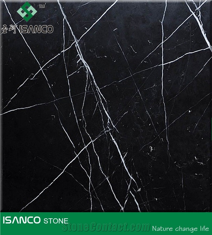 Nero Marquina Marble Pattern Black Marble Tiles & Slabs Black Margiua Marble Big Slabs Chinese Black Marquina Marble Floor Covering Tiles & Wall Covering Tiles Cheapest Black Marble from China