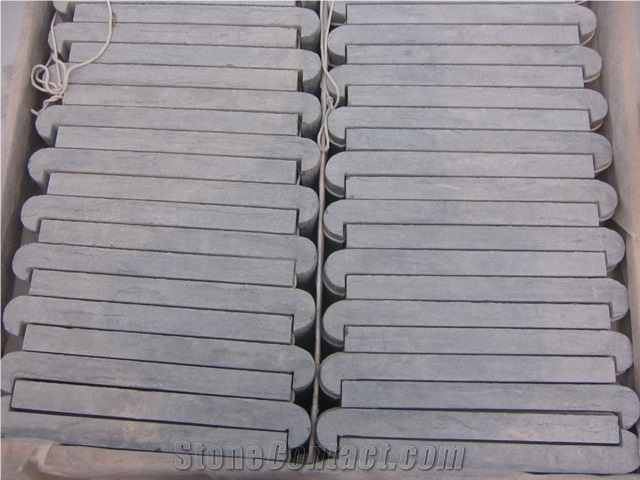 New Cheap Blue Limestone Flooring Pavers Swimming Pool Bullnose Paver