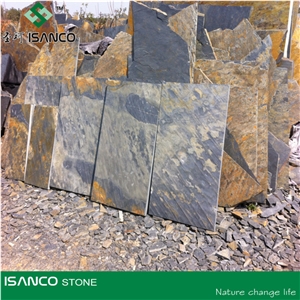 Rusty Slate Stone Tiles,Rustic Slate Tiles,Natural Slate,Rustic Stone Floor Tiles,Slate Wall Tiles,Slate Floor Tiles, China Culture Slate Slabs & Tiles, Wall Stone Buliding Panel for Building