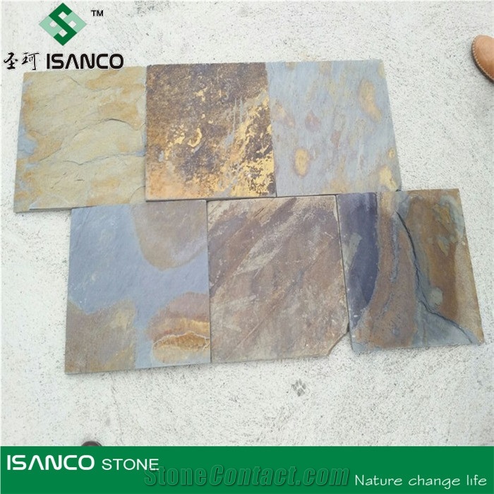Rusty Slate Stone Tiles,Rustic Slate Tiles,Natural Slate,Rustic Stone Floor Tiles,Slate Wall Tiles,Slate Floor Tiles, China Culture Slate Slabs & Tiles, Wall Stone Buliding Panel for Building