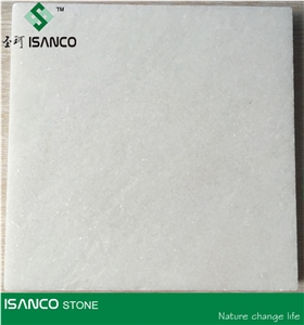 Sanco Stone Snow White Marble Slab, Polished Pure White Marble Tiles, Natural White Marble for Indoor Flooring & Wall Covering