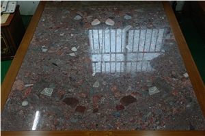 Seven Color Granite Stone Table & Kitchen Countertop, Polished Colorful Granite Stone