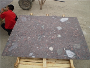 Seven Color Granite Stone Table & Kitchen Countertop, Polished Colorful Granite Stone