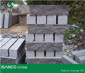 Shandong Blue Limestone Mushroom Surface Wall Stone Mushroom Wall Cladding Blue Stone Mushroomed Stone Split Face Mushroom Wall Stone Blue Limestone for Wall Cut to Size