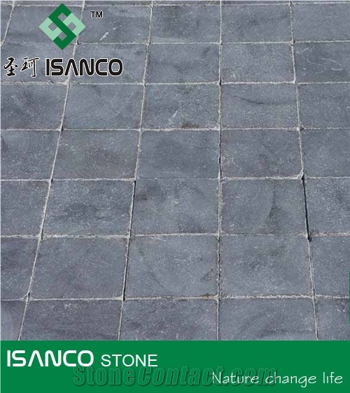 Shandong Blue Limestone Paving Tiles Blue Limestone Slabs Honed Blue Limestone Pavers Tiles& Slabs Landscaping Stone