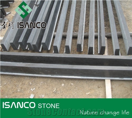 Shandong Blue Stone Window Sills Blue Limestone Window Frame Stone Lattice Windows China Blue Limestone Window Surround Natural Stone Blue Stone Window Parapets Honed Finish