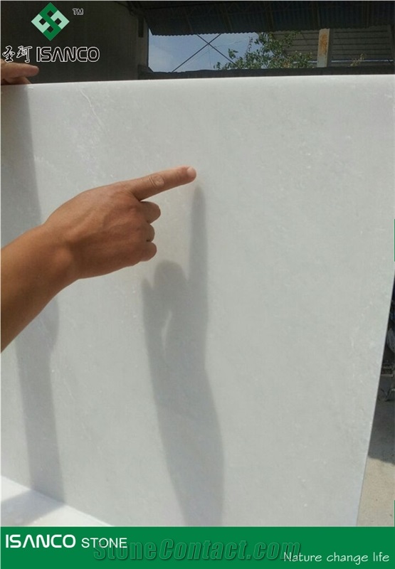 Shandong White Laizhou Marble Tiles & Slabs Glacier White Marble Wall Covering Tiles Laizhou Snow Flake White Marble Floor Covering Tiles Wintermint White Marble Pattern Snow White Marble Skirting