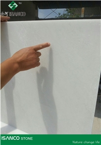 Shandong White Laizhou Marble Tiles & Slabs Glacier White Marble Wall Covering Tiles Laizhou Snow Flake White Marble Floor Covering Tiles Wintermint White Marble Pattern Snow White Marble Skirting