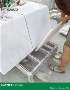 Shandong White Laizhou Marble Tiles & Slabs Glacier White Marble Wall Covering Tiles Laizhou Snow Flake White Marble Floor Covering Tiles Wintermint White Marble Pattern Snow White Marble Skirting