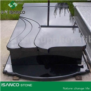 Shape Carving Tombstone, Shanxi Black,Black Granite,China Granite,Polished Granite Absolute Black Granite Tombstone