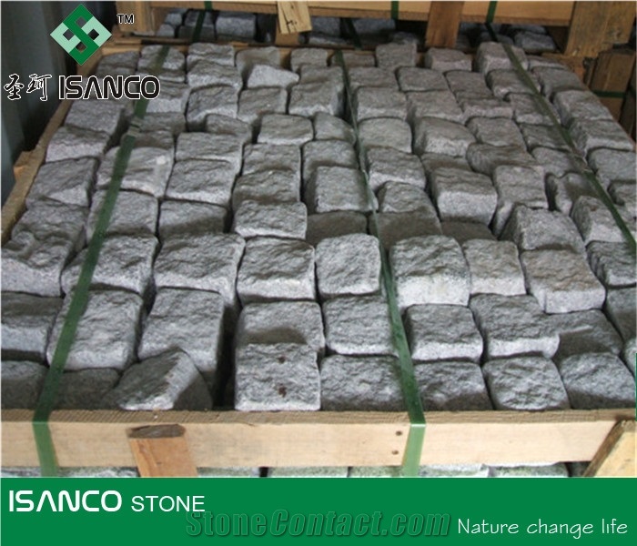 Tumbled Grey Granite Cube Stone Rain Drainage Pavers G388 Granite Yellow Granite Walkway Pavers White Granite Stone G603 Patio Pavers Shandong Cheap Rusty Granite G350 Granite Driveway Paving Stone