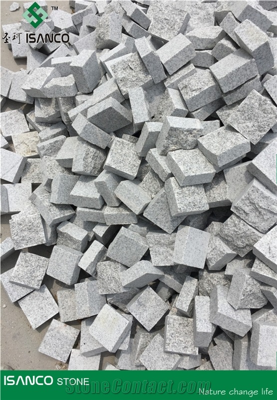 Tumbled Grey Granite Cube Stone Rain Drainage Pavers G388 Granite Yellow Granite Walkway Pavers White Granite Stone G603 Patio Pavers Shandong Cheap Rusty Granite G350 Granite Driveway Paving Stone