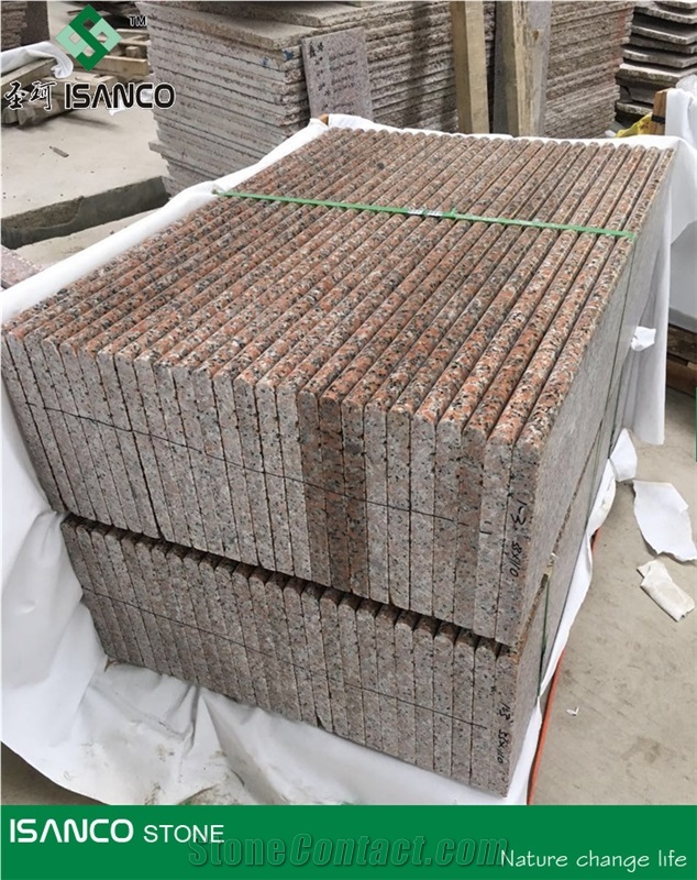 Very Cheap Price G562 Granite Light Color Stair Treads & Stair Riser Maple Red Granite Staircase G562 Granite Step Red Granite Deck Stair G562 Red Granite Light Color