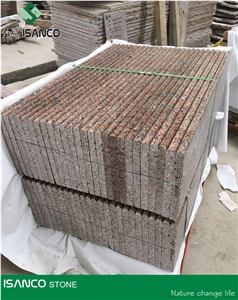 Very Cheap Price G562 Granite Light Color Stair Treads & Stair Riser Maple Red Granite Staircase G562 Granite Step Red Granite Deck Stair G562 Red Granite Light Color