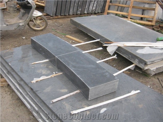 Wellest Blue Limestone Step,Treads & Riser,Bullnose Edge,Honed,China Limestone,Natural Stone Stairs