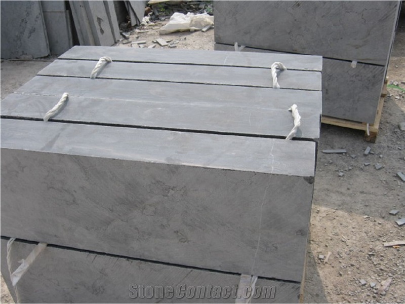 Wellest Blue Limestone Step,Treads & Riser,Bullnose Edge,Honed,China Limestone,Natural Stone Stairs