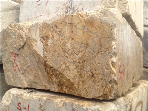 Golden Diamond Granite Blocks from Own Quarry