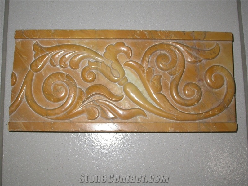 Citatah Beige Marble Carved Relief